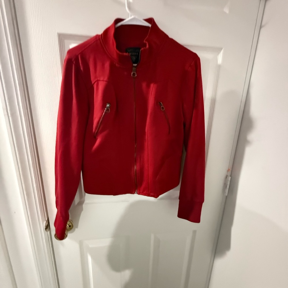 Guess Red Bomber Jacket for Women